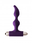 Фиолетовая анальная вибропробка New Edition Elation - 13,1 см.
