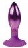 Bior toys Фиолетовая каплевидная анальная пробка - 10 см. (IL-28007-VLT)