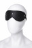 Черная кожаная маска Anonymo с мягким подкладом (ToyFa 310204)