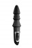 Черный конический анальный вибромассажер-ёлочка JOYFUL PLUG VIBRATOR 5.5INCH - 14 см. (NMC 111832)