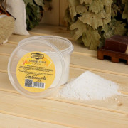 Солевой скраб из белой каменной соли с мёдом - 550 гр.
