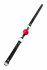 Красный кляп-шар на черных ремешках Anonymo (ToyFa 310305)