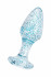 Toyfa Basic Голубая акриловая анальная втулка - 8 см. (881305-14)