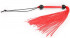 Bior toys Красная многохвостая плеть с черными шариками на рукояти - 35 см. (NTB-80510)