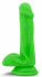 Blush Novelties Зеленый фаллоимитатор 6 Inch Silicone Dual Density Cock with Balls - 15,24 см. (BL-82422)