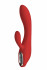 Dream Toys Красный вибратор с клиторальным отростком Sofia - 21 см. (21853)