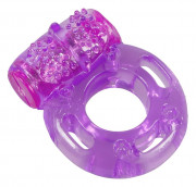 Фиолетовое эрекционное виброкольцо Bliss Mate Vibration Cock Ring