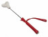 Красно-белый кожаный мини-стек - 36 см. (БДСМ Арсенал 20024ars)