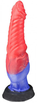 Красно-синий фаллоимитатор  Гиппогриф large  - 27 см.