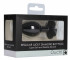 Черная анальная пробка с прозрачным кристаллом-клевером Regular Lucky Diamond Butt Plug - 7 см. (Shots Media BV OU460BLK)