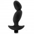 Blush Novelties Черный анальный вибратор Silicone Vibrating Prostate Massager 04 - 16,5 см. (BL-11645)
