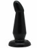 Чёрная анальная пробка с загнутым кончиком - 13 см. (Eroticon 30260)