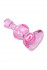 Розовая фигурная анальная втулка - 9,8 см. (Sexus 912310)