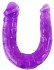Eroticon Фиолетовый двусторонний фаллоимитатор - 29,8 см. (30384)