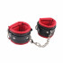 Черно-красные кожаные оковы Super Soft Ankle Cuffs (Chisa CN-632196375)