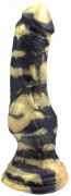 Черно-золотистый фаллоимитатор  Оборотень medium  - 30,5 см.