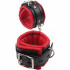 Черно-красные кожаные наручники Super Soft Hand Cuffs (Chisa CN-63216792)