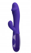 Фиолетовый вибратор-кролик Snappy-Yourth - 19 см.