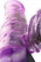 A-toys Фиолетовый вибратор High-Tech fantasy с клиторальным лепестком - 21 см. (761034)