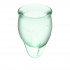 Satisfyer Набор зеленых менструальных чаш Feel confident Menstrual Cup (4002064)