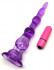 Фиолетовый анальный конус с вибропулькой - 17 см. (Eroticon 31031)