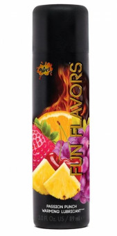 Разогревающий лубрикант Fun Flavors  4-in-1 Passion Punch с ароматом фруктов - 89 мл.
