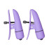 Фиолетовые зажимы-прищепки с вибрацией Nipplettes (California Exotic Novelties SE-2589-14-2)