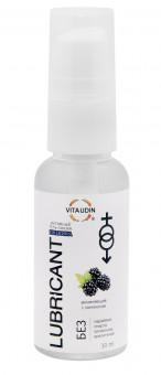 Интимный гель-смазка на водной основе VITA UDIN с ароматом ежевики - 30 мл.