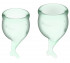 Satisfyer Набор зеленых менструальных чаш Feel secure Menstrual Cup (4002279)