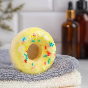 Бомбочка для ванны  Ванильный пончик с глазурью  - 90 гр.