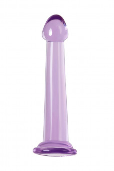 Фиолетовый фаллоимитатор Jelly Dildo M - 18 см.