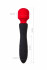 ToyFa Черно-красный двусторонний вибромассажер Black&Red - 21 см. (901016-5)
