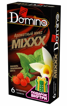 Ароматизированные презервативы DOMINO  Ароматный микс  - 6 шт.