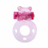 Baile Розовое эрекционное виброкольцо с мишкой на вибропуле (BI-010083)