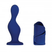 Мужской набор в синем цвете In s & Out s: вибромастурбатор и анальный плаг