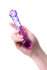 Фиолетовый стеклянный фаллоимитатор с шишечками - 19,5 см. (Sexus 912147)