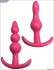Eroticon Набор из 4 розовых анальных пробок для ношения (31035-1)