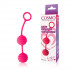 Bior toys Розовые вагинальные шарики с ребрышками Cosmo (CSM-23033-25)