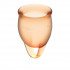 Satisfyer Набор оранжевых менструальных чаш Feel confident Menstrual Cup (4002071)