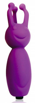 Фиолетовый фантазийный клиторальный стимулятор - 8,5 см.