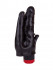 LOVETOY (А-Полимер) Чёрный вибромассажёр с двумя стволами и лепестками - 17 см. (414900)