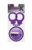 Набор для фиксации BONDX METAL CUFFS AND RIBBON: фиолетовые наручники из листового материала и липкая лента (Dream Toys 21002)