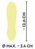 Желтый мини-вибратор Cuties 2.0 - 12,6 см. (Orion 05511550000)