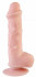 Джага-Джага Телесный реалистичный фаллоимитатор с хребтом из киберкожи - 20 см. (7101-01 BX DD)