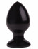 LOVETOY (А-Полимер) Черная анальная пробка MAGNUM 8 - 11,5 см. (420800)