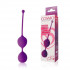 Bior toys Фиолетовые двойные вагинальные шарики Cosmo с хвостиком для извлечения (CSM-23007)