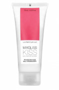 Смазка на водной основе Mixgliss Kiss с ароматом земляники - 70 мл.