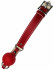 Eroticon Красный силиконовый кляп-шарик с фиксацией и замочком (P6013R)