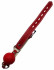 Eroticon Красный силиконовый кляп-шарик с фиксацией и замочком (P6013R)