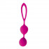 Bior toys Ярко-розовые вагинальные шарики Cosmo с петелькой (CSM-23006-16)